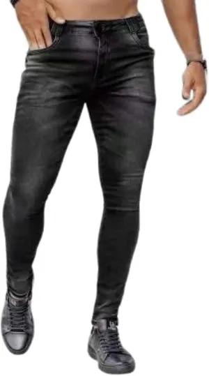 Thatrich Skinny Jeans for Men Stretch Slim Fit Moto Biker Jeans Straight Leg Denim Pants Casual Fashion Streetwear Trousers