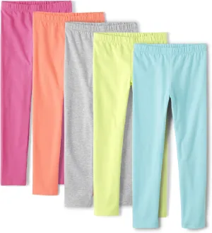 The Children's Place Girls' Printed Leggings 5 Pack