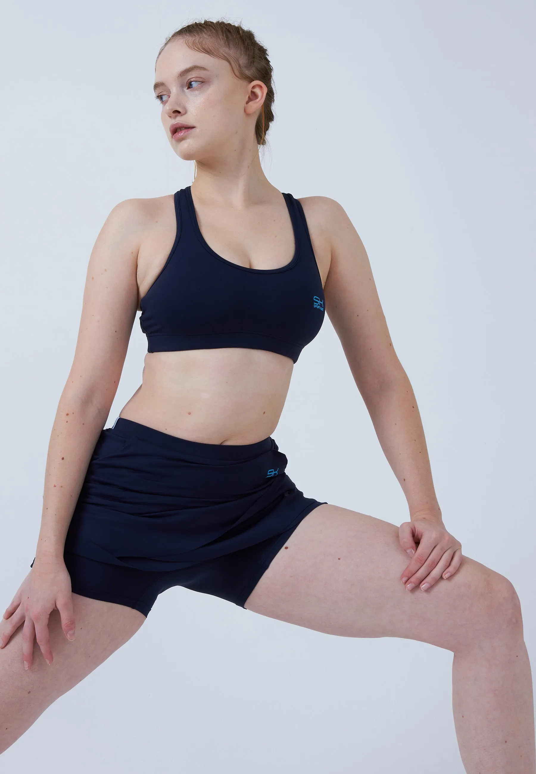 Tulip Tennis Skort with pockets, blue navy