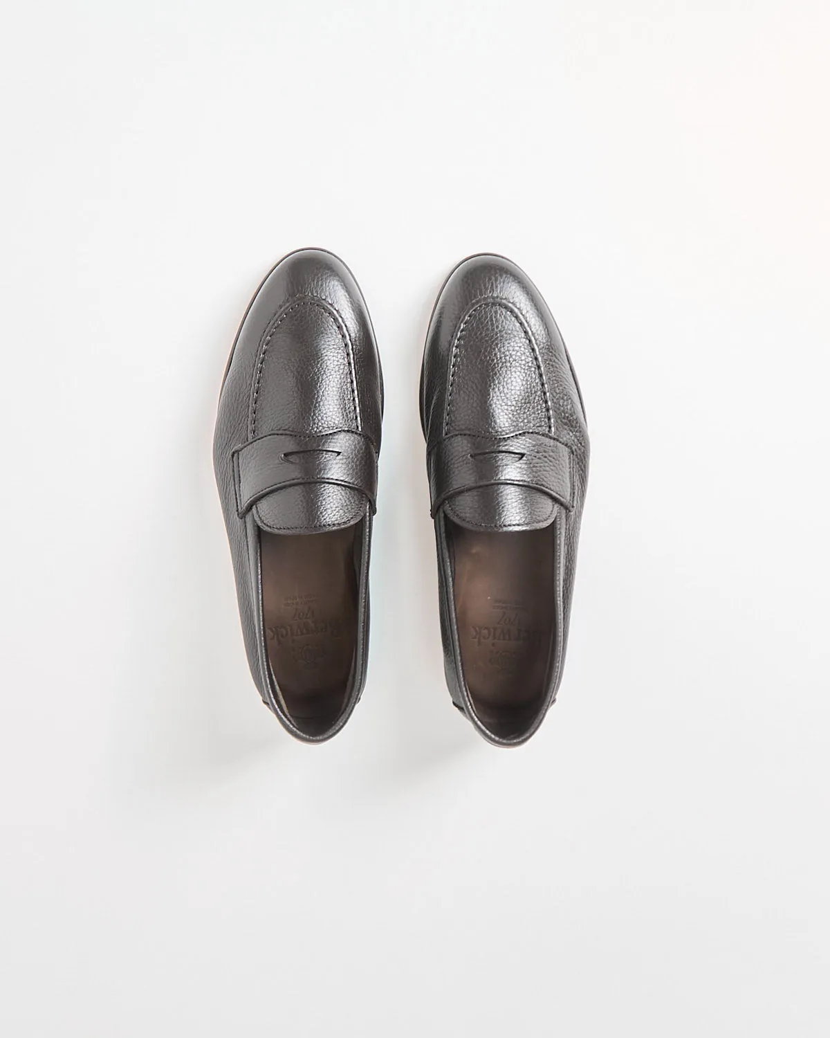 Unlined Pebbled Leather Flex Loafers