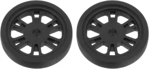 uxcell 2Pcs 60 mm x 14 mm Luggage Wheel Replacement, Suitcase Trolley Wheels DIY Repair, Spinner Wheel Luggage Accessories, Swivel Wheels, Grey