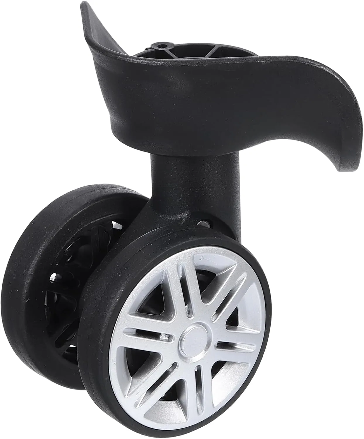 uxcell Luggage Wheel Replacement, Suitcase Trolley Wheels DIY Repair, Spinner Wheels Luggage Accessories, Swivel Silent Wheel, Black