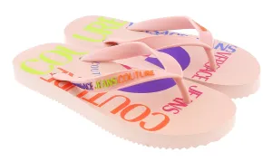 Versace Jeans Couture Pink Signature Sole Fashion Flip Flop-