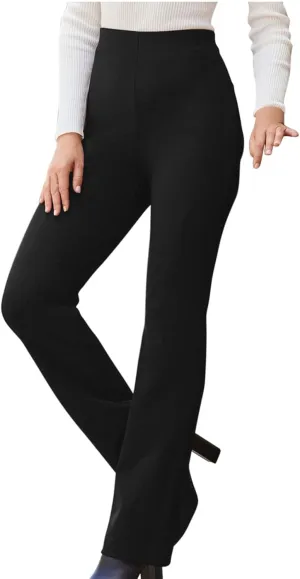 Women High Waist Pull-On Dress Pants Tummy Control Yoga Legging Trousers Business Casual Office Suit Pants for Work