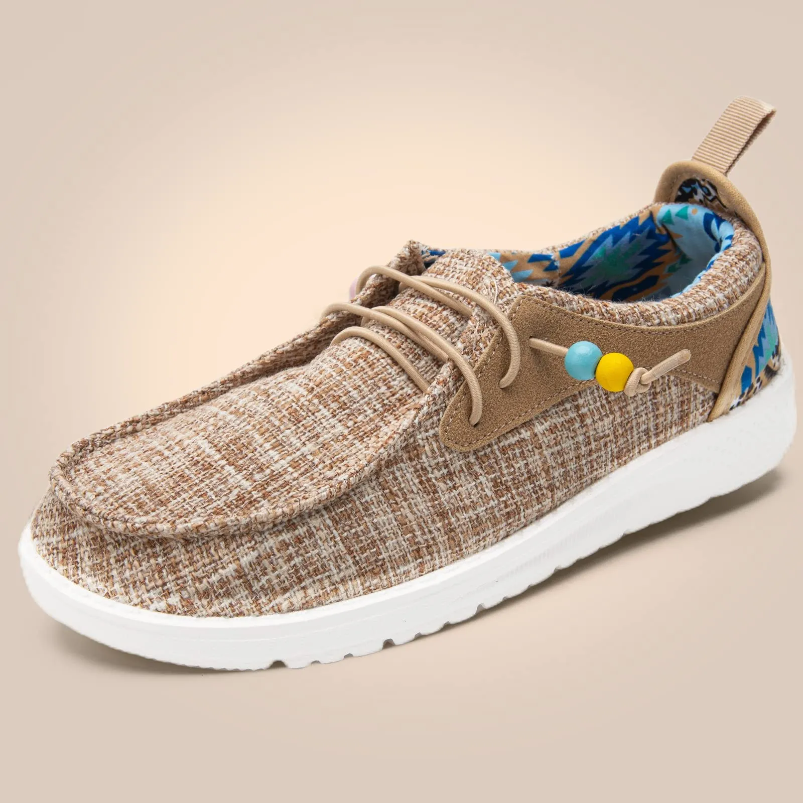 Women Size 6 Canvas Lace Up Slip-On Loafers/Tennis Shoes/Sneakers/Walking Shoes