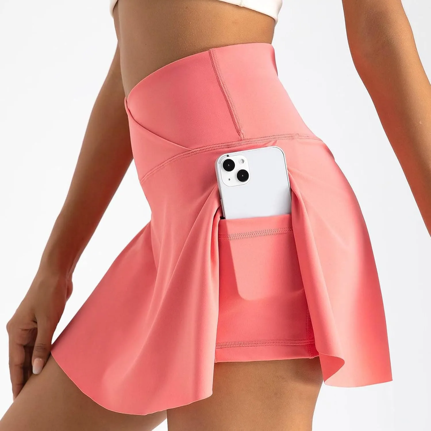 Women Tennis Skirts with Pockets Trendy High Waisted Golf Skirts Athletic Skorts Pleated Mini Skirt Workout Sport Pickleball