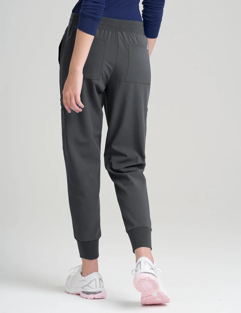Womens Jogger Scrub Pants - Pewter