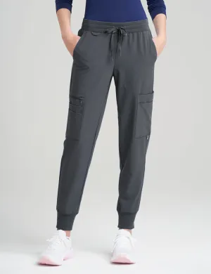 Womens Jogger Scrub Pants - Pewter