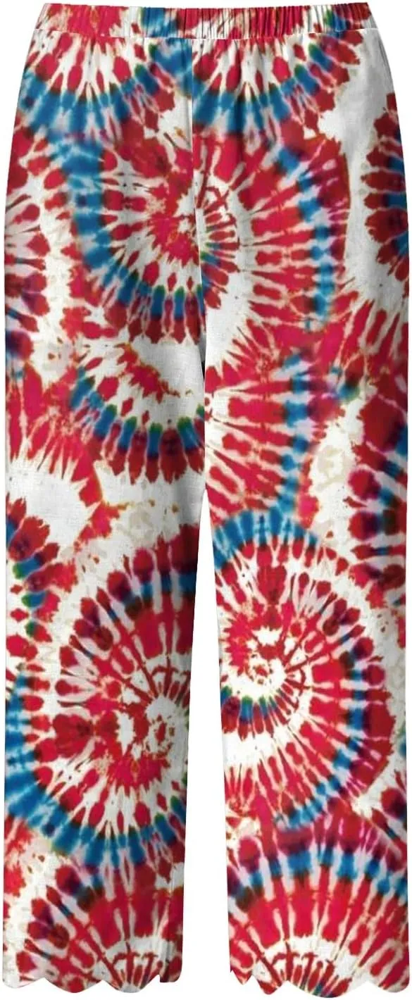 Women's Linen Blend Summer Lightweigt Palazzo Lounge Pants High Waist Straight Slim Fit Palazzo Pants Vacation
