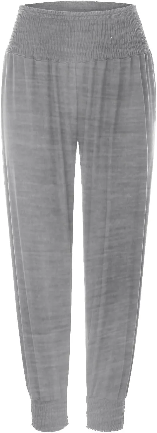 Womens Linen Blend Summer Y2K Fashion Pant Trousers Elastic Waisted Stretchy Slim Fit Palazzo Pants Trendy