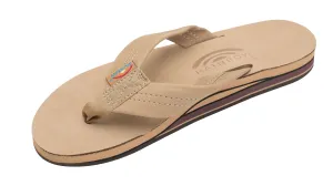 Women's Premier Leather Double Layer Sandals in Sierra Brown