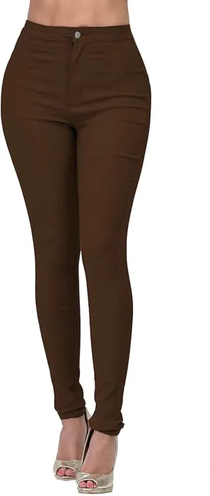 Womens Skinny Denim Jeans High Waisted Stretchy Plus Size Jeans Leggings Straight Leg Small Feet Slim Casual Trousers