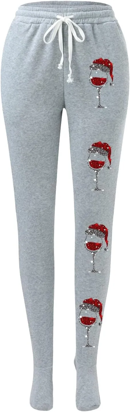 Women's Sweatpants Petite Length Pockets Pants Casual Workout Athletic Joggers Drawstring Waist Sweat Pants