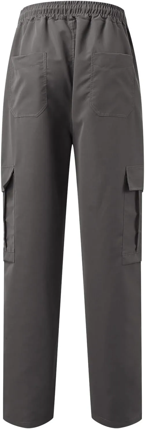 Work Pant for Men Big and Tall Cotton Casual Cargo Work Pant Baggy Joggers Athletic Pants Loose Straight Sweatpants