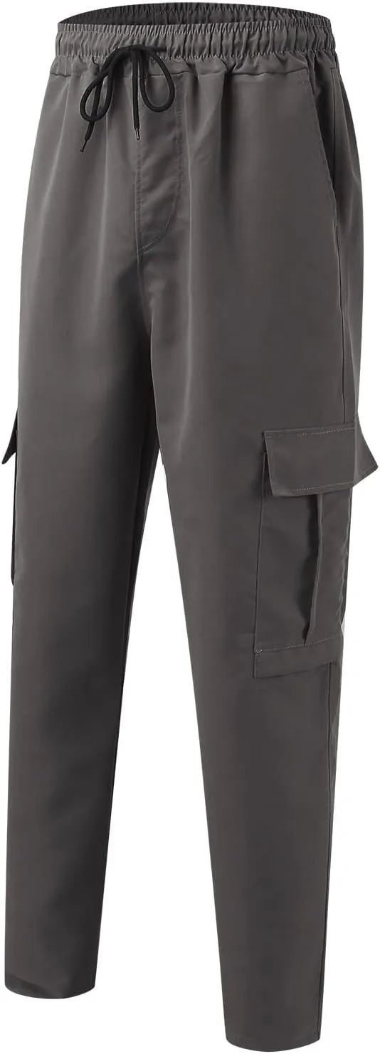 Work Pant for Men Big and Tall Cotton Casual Cargo Work Pant Baggy Joggers Athletic Pants Loose Straight Sweatpants
