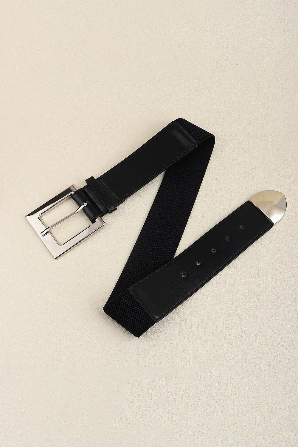 Zinc Alloy Buckle PU Leather Belt